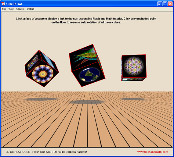 Free Flash 3D Cube Photo Gallery