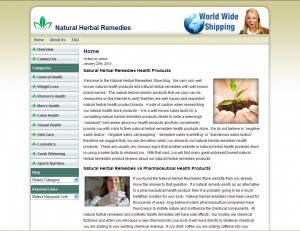Wordpress Ecommerce Website Design - DIY++ Natural Herbal Remedies