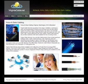 Matching HTML Website Template - VA Cable