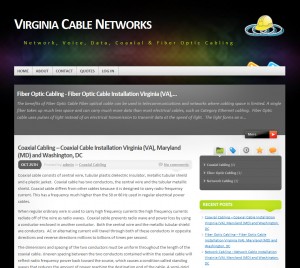 Wordpress Matching Website Template - VA Cable - Mystique Theme